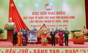 Phó Chủ tịch - Tổng Thư ký Nguyễn Thị Thu Hà dự Đại hội đại biểu MTTQ Việt Nam tỉnh Quảng Ninh lần thứ XIII, nhiệm kỳ 2025 - 2030