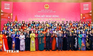 Chủ tịch Quốc hội Trần Thanh Mẫn dự tổng kết hoạt động của nhóm nữ đại biểu Quốc hội khóa XV