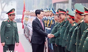 Chủ tịch nước: Triển khai các giải pháp xây nền quốc phòng toàn dân vững mạnh 