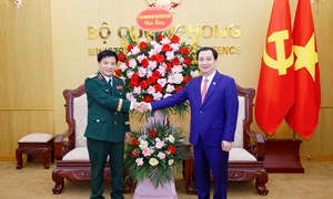 Ủy ban Trung ương MTTQ Việt Nam chúc mừng Bộ Quốc phòng nhân kỷ niệm 81 năm Ngày thành lập Quân đội nhân dân Việt Nam