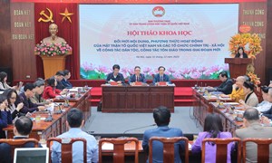 Đổi mới nội dung, phương thức hoạt động của MTTQ Việt Nam và các tổ chức chính trị - xã hội về công tác dân tộc, công tác tôn giáo trong giai đoạn mới 