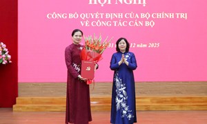 Đồng chí Hà Thị Nga được Bộ Chính trị phân công giữ chức Phó Bí thư Thường trực Đảng ủy MTTQ, các đoàn thể Trung ương