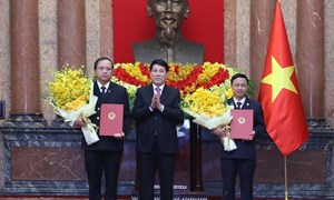 Chủ tịch nước trao quyết định bổ nhiệm hai Phó Chánh án Toà án nhân dân tối cao 