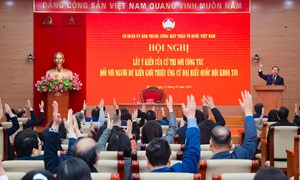 Cơ quan Ủy ban Trung ương MTTQ Việt Nam lấy ý kiến cử tri giới thiệu người ứng cử đại biểu Quốc hội khóa XVI