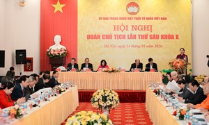 Khai mạc Hội nghị Đoàn Chủ tịch Ủy ban Trung ương MTTQ Việt Nam lần thứ Sáu khóa X