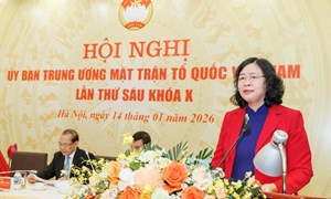 Phát huy quyền làm chủ của Nhân dân trong tham gia xây dựng và hoàn thiện thể chế, tăng cường khối đại đoàn kết toàn dân tộc; phương hướng, giải pháp trong nhiệm kỳ Đại hội XIV của Đảng