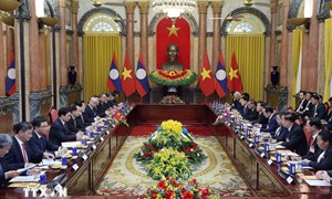 Chủ tịch nước Lương Cường: Quan hệ Việt Nam-Lào tiếp tục phát triển toàn diện
