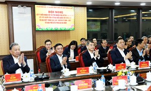 Tổng Bí thư Tô Lâm dự Hội nghị lấy ý kiến cử tri nơi cư trú với người ứng cử đại biểu Quốc hội khóa XVI