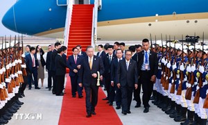 Tổng Bí thư Tô Lâm bắt đầu chuyến thăm cấp Nhà nước tới Vương quốc Campuchia