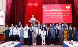 Tổng Bí thư Tô Lâm gặp mặt các nguyên Ủy viên Trung ương Đảng khu vực phía Nam 