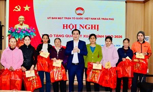 Hải Phòng: Tết sẻ chia đến với các gia đình khó khăn ở xã Trần Phú