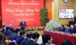 Tổng Bí thư Tô Lâm: Bắt tay ngay vào công việc, bảo đảm sự liên tục, thông suốt 