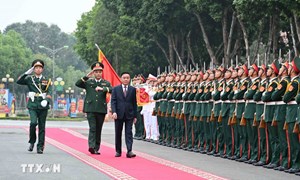 Thường trực Ban Bí thư chủ trì làm việc với Ban Thường vụ Quân đoàn 12 