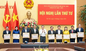 Bí thư Đảng ủy Quốc hội Trần Thanh Mẫn: Đặt nhiệm vụ hoàn thiện thể chế phát triển lên vị trí trung tâm