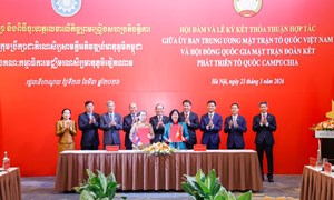Nội dung thỏa thuận hợp tác giữa Ủy ban Trung ương MTTQ Việt Nam và Mặt trận Đoàn kết Phát triển Tổ quốc Campuchia giai đoạn 2026 - 2031
