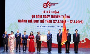 Tổng Bí thư dự Lễ kỷ niệm 80 năm Ngày truyền thống Ngành Thể dục Thể thao