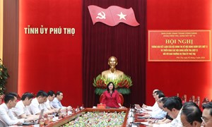 Đoàn kiểm tra của Bộ Chính trị làm việc với Ban Thường vụ Tỉnh ủy Phú Thọ