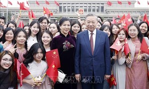 Tổng Bí thư, Chủ tịch nước Tô Lâm và Phu nhân bắt đầu thăm cấp Nhà nước đến Trung Quốc