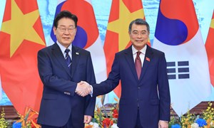 Thủ tướng Lê Minh Hưng hội kiến Tổng thống Hàn Quốc