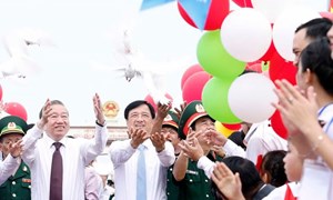 Tổng Bí thư, Chủ tịch nước Tô Lâm dự Lễ Thượng cờ 'Thống nhất non sông'