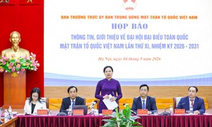 Thông cáo báo chí về Đại hội đại biểu toàn quốc Mặt trận Tổ quốc Việt Nam lần thứ XI, nhiệm kỳ 2026-2031