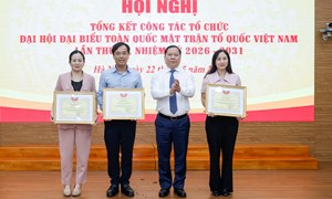 Hội nghị tổng kết công tác tổ chức Đại hội đại biểu toàn quốc MTTQ Việt Nam lần thứ XI, nhiệm kỳ 2026-2031