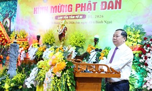 Phó Chủ tịch UBTƯ MTTQ Việt Nam Nguyễn Phi Long dự Đại lễ Phật đản Phật lịch 2570 - Dương lịch 2026