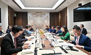 Thường trực Ban Bí thư Trần Cẩm Tú tiếp Phó Chủ tịch Chính hiệp toàn quốc Trung Quốc