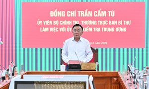 Kết luận của Bộ Chính trị về việc tiếp tục thực hiện Kết luận số 34-KL/TW về Chiến lược công tác kiểm tra, giám sát của Đảng đến năm 2030