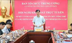 Khảo sát sơ kết 1 năm vận hành mô hình tổ chức tổng thể của hệ thống chính trị, mô hình chính quyền 3 cấp