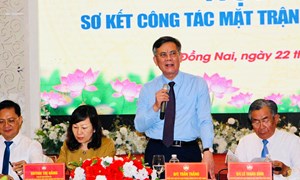 Cụm thi đua các tỉnh, thành phố Nam Bộ sơ kết công tác Mặt trận 6 tháng đầu năm 2026