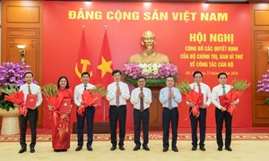 Công bố các Quyết định của Bộ Chính trị, Ban Bí thư về công tác cán bộ