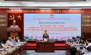 Phát huy vai trò nòng cốt của MTTQ Việt Nam trong mô hình mới, góp phần củng cố vững chắc khối đại đoàn kết toàn dân tộc