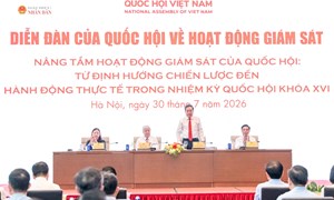 Chủ tịch Quốc hội Trần Thanh Mẫn chủ trì Diễn đàn của Quốc hội về hoạt động giám sát