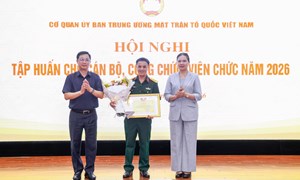 Bế mạc lớp tập huấn cho cán bộ, công chức, viên chức Cơ quan Ủy ban Trung ương MTTQ Việt Nam