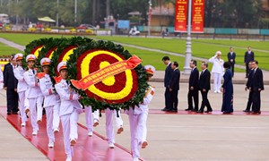 81 năm Quốc khánh: Lãnh đạo Đảng, Nhà nước, MTTQ Việt Nam vào Lăng viếng Chủ tịch Hồ Chí Minh 