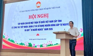Nâng cao kiến thức, kỹ năng trong tiếp nhận, quản lý và sử dụng các nguồn quỹ, nguồn đóng góp tự nguyện