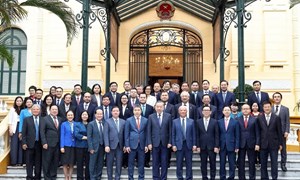 Tổng Bí thư, Chủ tịch nước gặp mặt Ban chấp hành Liên hiệp các tổ chức hữu nghị Việt Nam 