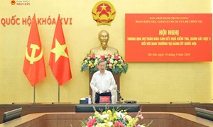 Thông qua dự thảo kết quả kiểm tra, giám sát đợt 3 đối với Ban Thường vụ Đảng ủy Quốc hội 