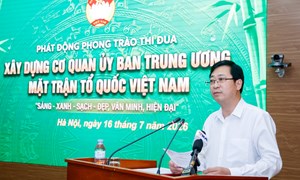 MTTQ Việt Nam thi đua thực hiện thắng lợi mục tiêu tăng trưởng bền vững “2 con số” trong các tầng lớp nhân dân