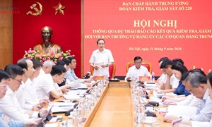 Chủ tịch Quốc hội Trần Thanh Mẫn chủ trì Hội nghị thông qua dự thảo Báo cáo kết quả kiểm tra, giám sát đối với Ban Thường vụ Đảng ủy Các cơ quan Đảng Trung ương