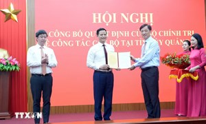 Đồng chí Vương Quốc Tuấn được chỉ định giữ chức Bí thư Tỉnh ủy Quảng Trị 