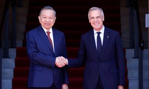 Tổng Bí thư, Chủ tịch nước Tô Lâm hội đàm với Thủ tướng Canada Mark Carney 