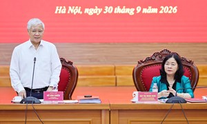 Thông qua dự thảo báo cáo kết quả kiểm tra, giám sát đợt 3 đối với Ban Thường vụ Đảng ủy MTTQ, các đoàn thể Trung ương