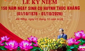 Phát biểu của Chủ tịch Quốc hội Trần Thanh Mẫn tại Lễ kỷ niệm 150 năm Ngày sinh Cụ Huỳnh Thúc Kháng