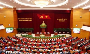 Thông cáo báo chí về ngày làm việc thứ ba Hội nghị lần thứ tư Ban Chấp hành Trung ương Đảng khóa XIV 