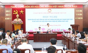 Hội nghị tham vấn về kết quả tổng rà soát hệ thống văn bản quy phạm pháp luật