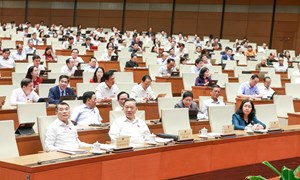 Quốc hội thảo luận tại Hội trường về tình hình kinh tế - xã hội, ngân sách nhà nước