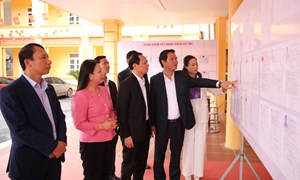 Bắc Ninh: Phó Chủ tịch UBND tỉnh Lê Xuân Lợi kiểm tra công tác bầu cử tại xã Sơn Động và xã Yên Định