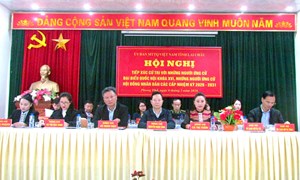 Lai Châu: Hội nghị Tiếp xúc cử tri vận động bầu cử giữa người ứng cử đại biểu Quốc hội khóa XVI và đại biểu HĐND các cấp tại xã Phong Thổ